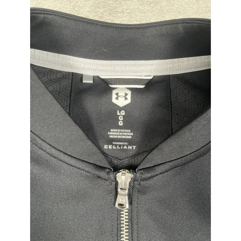 Under Armour Mens Utah Utes Celliant Athlete Recovery Jacket Size Large L Black